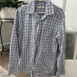 Men's Blue Plaid Shirt